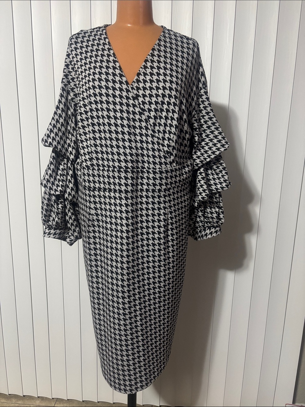 Ashro houndstooth dress